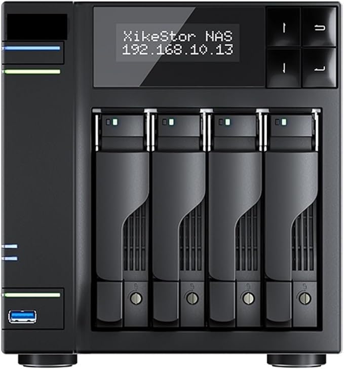 Desk Server DDR5 8G/16G/32G Memory NAS 4× M.2 Slots 4× SATA Bays Sever N100 Processor No Hard Drive(16GB)