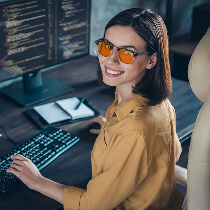 Okany Blue Light Blocking Glasses Gaming Computer Glasses Powerful Professional Screen Filter