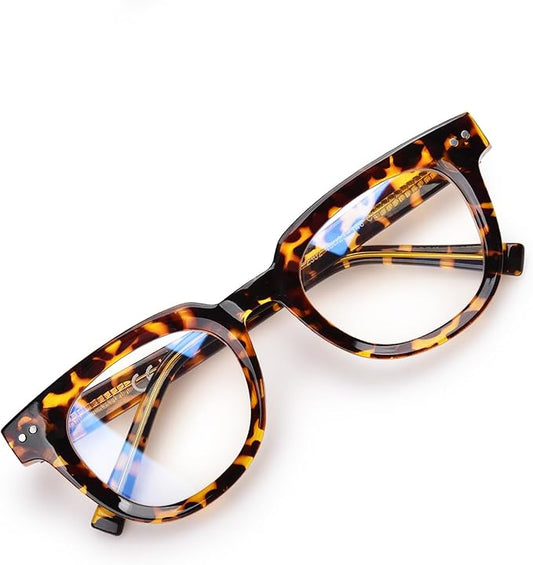 OPTOFENDY Oversized Blue Light Blocking Glasses for Women, Fashion Square Computer Eyeglasses