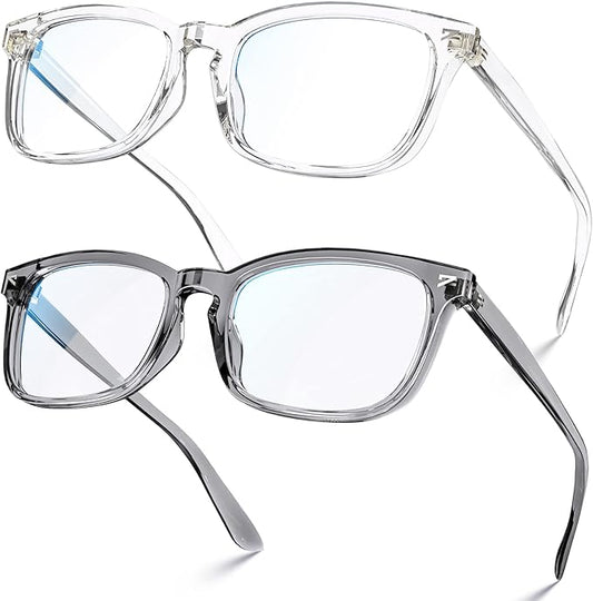 VISOONE Blue Light Blocking Glasses Square with Anti Computer Glare for Gaming Women and Men MONTANA