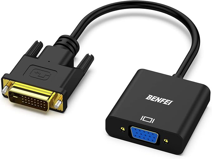 BENFEI Active DVI-D to VGA Adapter, DVI-D 24+1 to VGA Male to Female Adapter