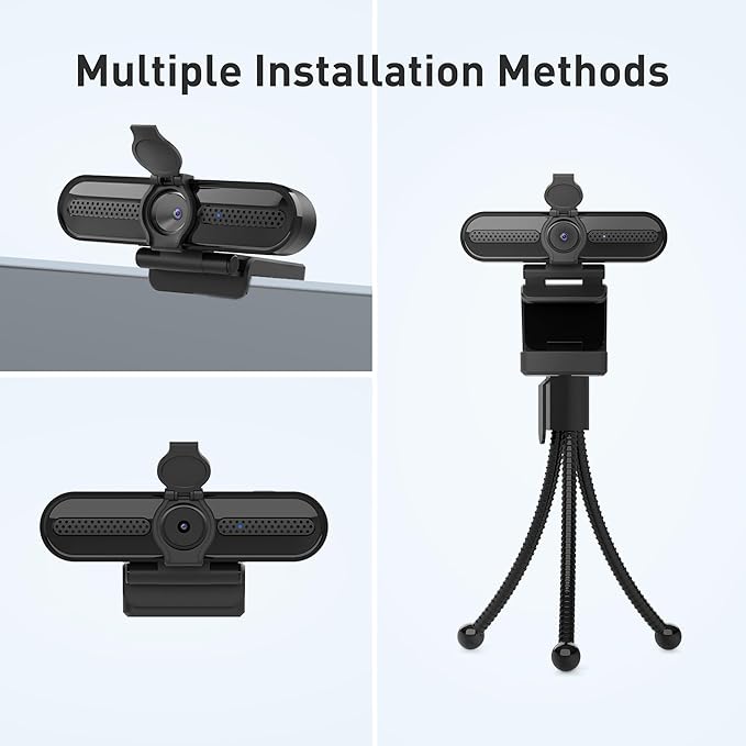 saylas 2K Webcam with Microphone, 78°FOV FHD PC Camera with 2K/30fps, 1080P/60fps, Privacy Cover, Plug & Play USB Web Cam, Autofocus, External Webcam for PC, Computer Web Camera for Laptop, Mac, Zoom