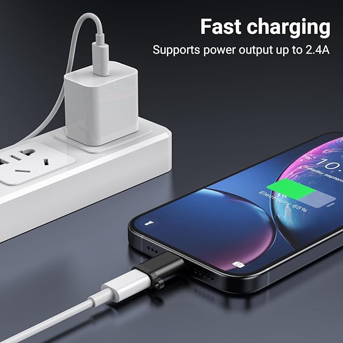 Fidioto (5Pack) Micro USB to USB C Adapter, USB C Male to Micro USB Female Adapter Support Charging & Data TransferCompatible with Galaxy S10 S9 S8 Plus iPhone 16/15 Pro/16 Plus/Note 9/8 etc