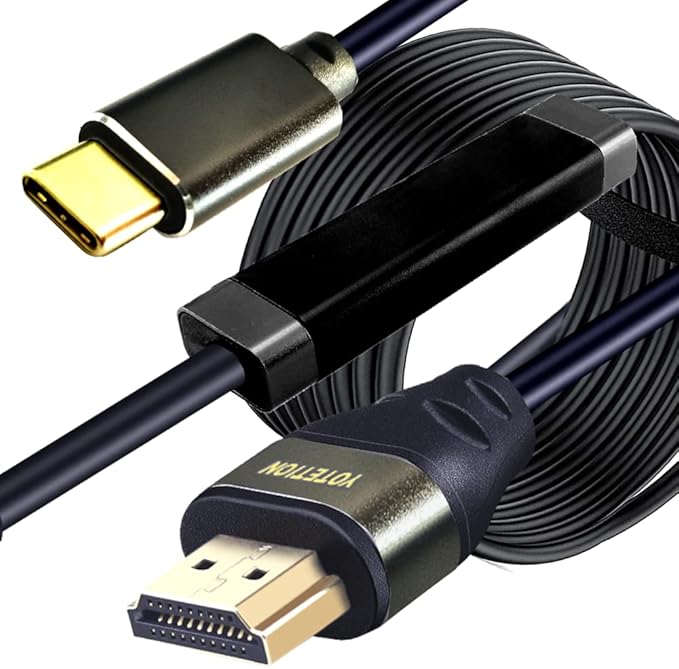 USB-C to HDMI Adapter - 30FT Active Cable, 4K30Hz, 1080P - Male USB-C to HDMI Out Lead for Computer, Laptop, Projector
