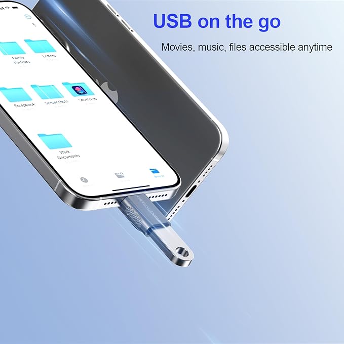 USB C to USB Adapter 4-Pack, 10Gbps High-Speed Type C to USB 3.0 Adapter with OTG, Compatible with MacBook/iPhone 17/16/15/14, iPad, Chromebook, Galaxy S25/S24 (Silver)