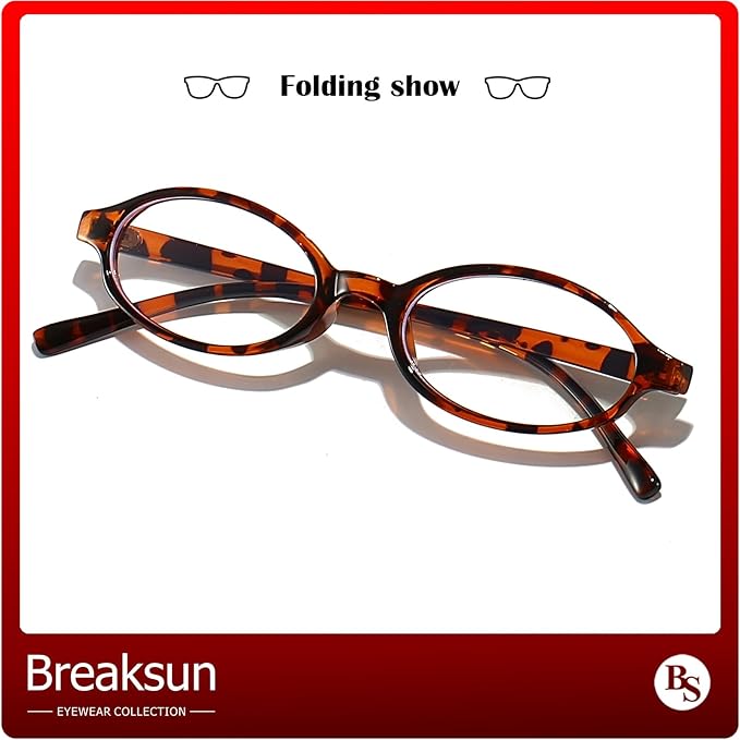 Retro Small Oval Glasses for Women Men 90s Small Face Blue Light Eyeglasses Cosplay Y2K Fake Glasses