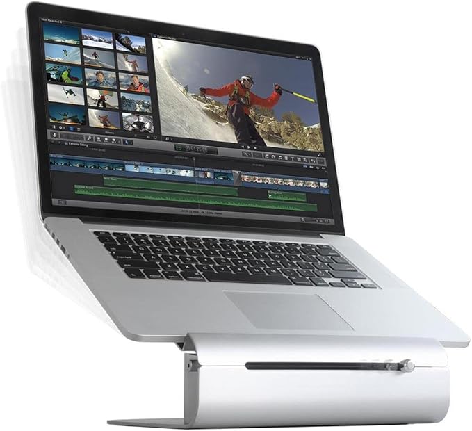 Rain Design iLevel2 Adjustable Height Laptop Stand (Patented) (Silver)