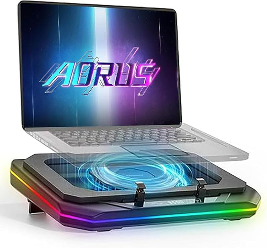 Cooling Pad for GIGABYTE AORUS 17X 16X 17 15 15P Master 16 18 AERO 15 16 17 14 G5 KF5 G6 KF 14-18 inch Gaming Laptop,It is a Well Deserved Heat Dissipation Monster, with Powerful Turbo Cooling Fan