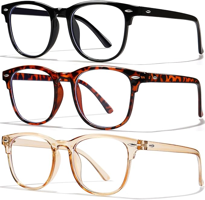 Blue Light Blocking Glasses for Women Men,Fashion Square Blue Blockers Glasses,Computer/TV/Phones/Gaming Glasses
