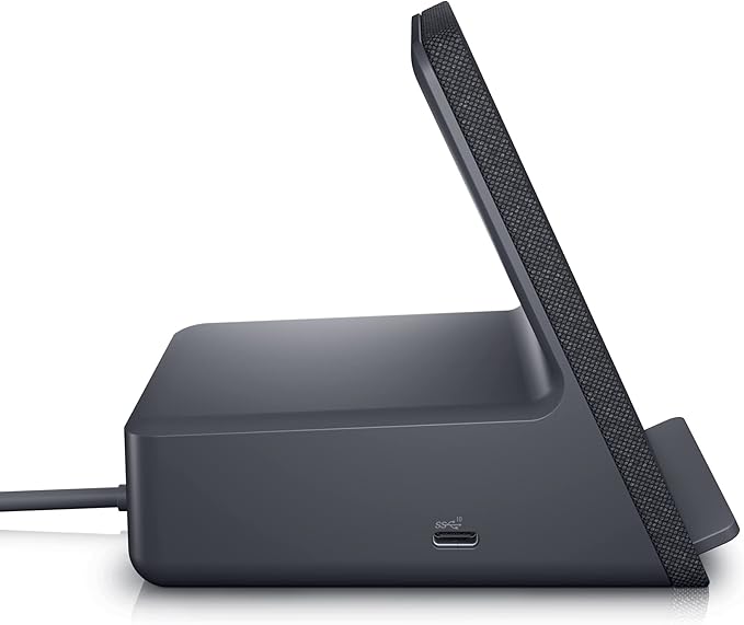 Dell HD22Q Dual Charge Docking Station, Qi Wireless Charging (USB-C, DisplayPort, HDMI, 4X USB, RJ45) Black
