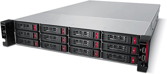 BUFFALO TeraStation 51220RH 12-Bay Business Rackmount NAS 80TB (4x20TB) with Hard Drives Included RAID iSCSI Network Storage File Server