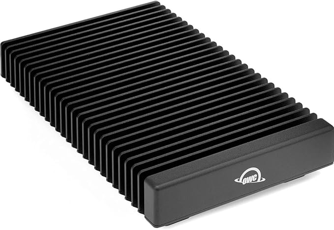 OWC 32.0TB Thunderbolt 40Gb/s Four Drive External NVMe SSD Compact Storage Solution with SoftRAID, Hard Shell Travel case, and 0.7M (29") Thunderbolt Cable