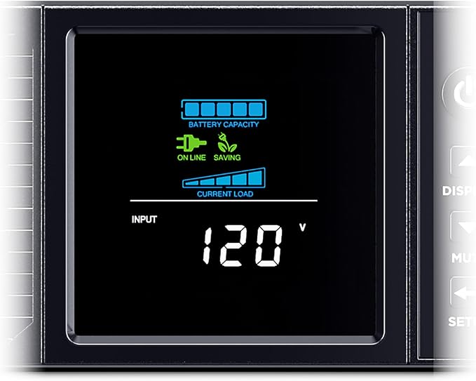 CyberPower CP2000PFCRM2U PFC Sinewave UPS Battery Backup and Surge Protector, 2000VA/1200W, 8 Outlets, AVR, Short Depth 2U Rackmount, UL Certified