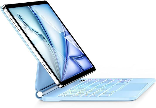 Keyboard Case for iPad Air 13 inch (M4/2026 / M3 2025/M2, 2024),iPad Pro 12.9 inch (3/4/5/6th Gen)，Magic-Style Magnetic – Floating Cantilever Stand – Backlit Keyboard Case with Multi-Touch Trackpad