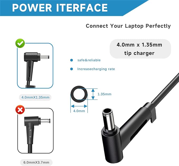 65W 45W Laptop Charger Compatible with Asus Vivobook 14 15 17, Flip 14 15, S13 S14 S15, 19V/3.42A AC Adapter Compatible with Go 12 14 15 X515 X515J X515E X515M X515JP X515MA Power Cord