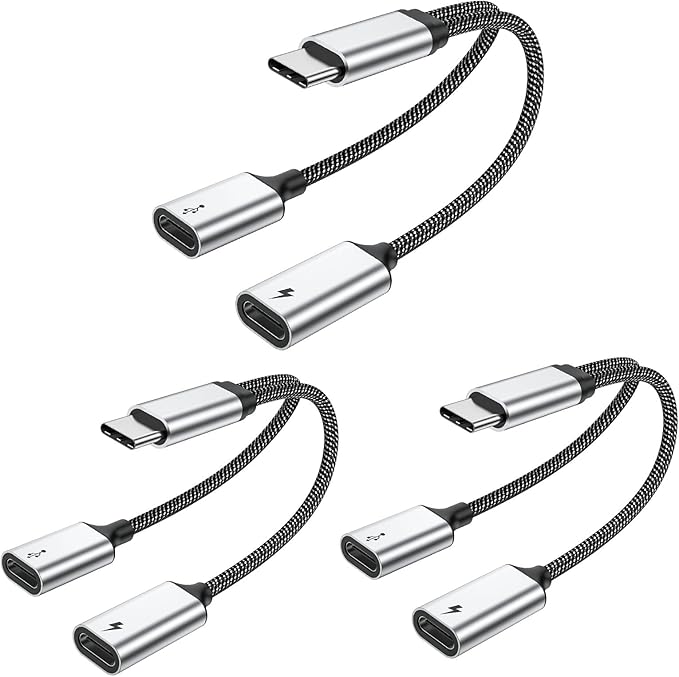 MOGOOD USB-C Splitter - 2x USB-C Ports, Adapter for Mac, Xbox One, PS5, Laptop
