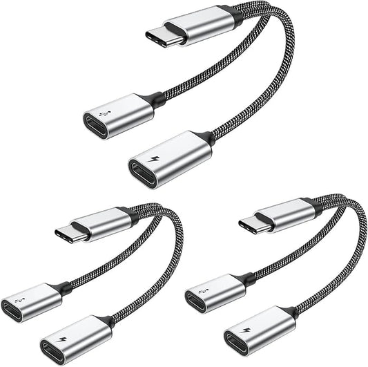 MOGOOD USB-C Splitter - 2x USB-C Ports, Adapter for Mac, Xbox One, PS5, Laptop