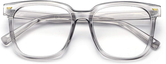 PANNER Oversized Square Blue Light Blocking Glasses for Women Men Anti Glare Reduce Eyestrain Computer Glasses