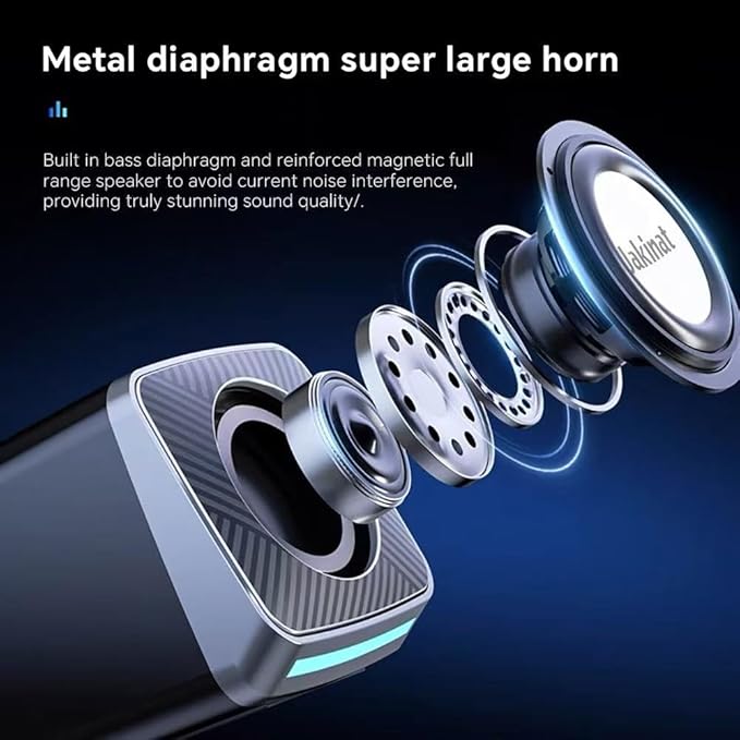 PC Speakers 2"–6W Carbon Fiber Computer Speaker for Desktop or Laptop PC,USB C/USB-Powered,Crystal Clear Sound,Rich Bass,Loud Volume,Direct Control,Plug-N-Play,Black-Silver