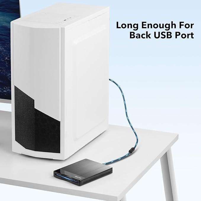 Floppy Disk Reader 3.5 inch USB Floppy Disk Drive External 3 1/2 floppy disc reader Portable Floppy Diskette Drive USB C For PC Laptop Notebook Computer With Windows 11/10 (Brushed Texture, 3.5 inch)