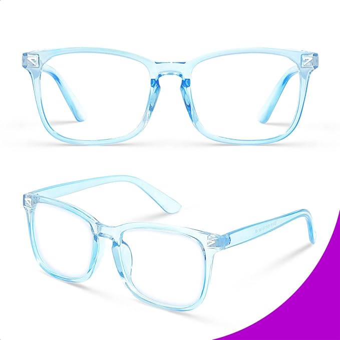VISOONE Blue Light Blocking Glasses Square with Anti Computer Glare for Gaming Women and Men MONTANA