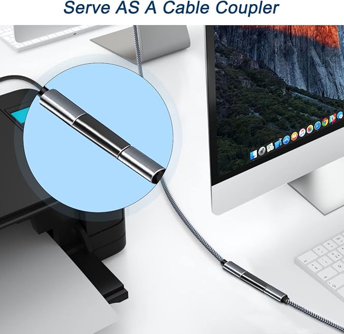 Basesailor USB C Female to Female Adapter 3-Pack,USBC 3.1 10Gbps 100W PD Coupler for Connecting Two Type C Cable,Thunderbolt 3 Compatible Extension Connector for USB-C Devi,iPhone 16