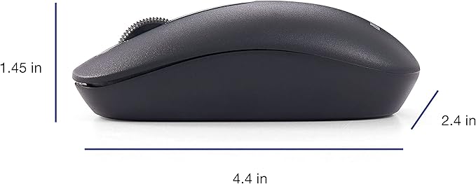 Verbatim Slimline Wireless Keyboard and Mouse Combo 2.4GHz USB Plug-and-Play Numeric Keypad Adjustable Tilt Legs Optical Wireless Mouse Full-Size Computer Keyboard Compatible with PC, Laptop 70741