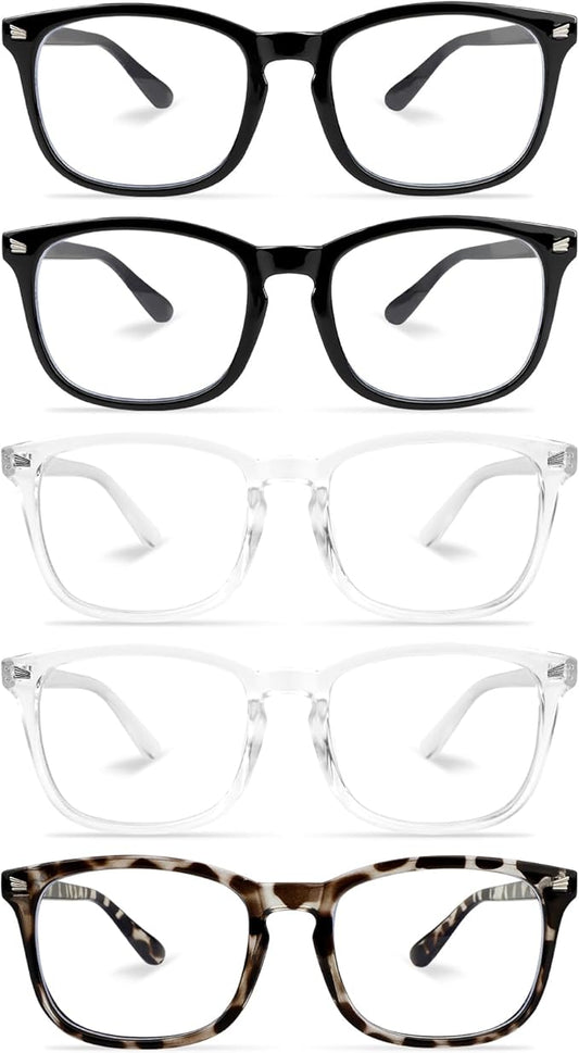 NZKNP Blue Light Glasses for Woman Men,Blue Light Blocking Glasses,Clear Glasses