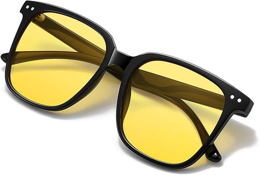 Oversized Square Blue Light Blocking Glasses for Women and Men - Gaming & Computer Anti-Fatigue
