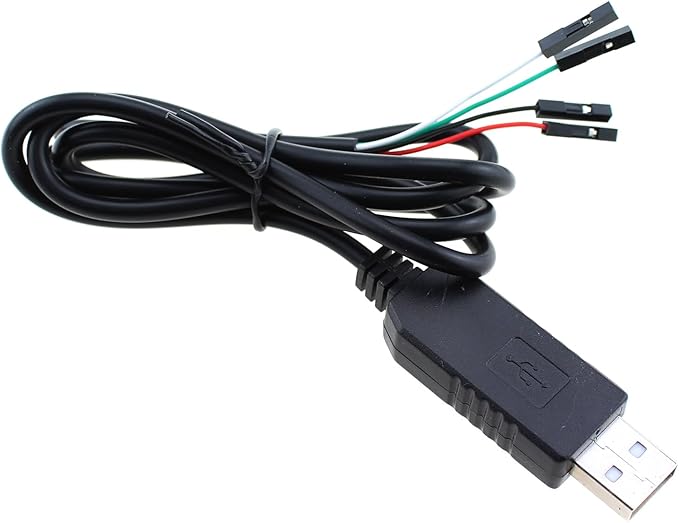 TAODAN USB to TTL Serial 3.3V Adapter Cable TX/RX Signal 4 Pin 0.1 Inch Pitch Female Connector 1m Electronics Computers Accessories