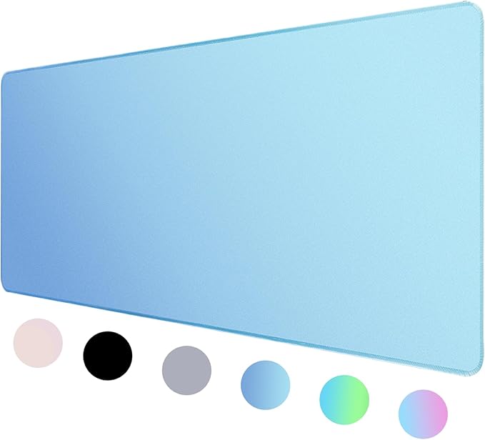 Bloss Desk Mat, Non-Slip Desk Pad Mat Protector, Large Desk Mat for Keyboard and Mouse, Northern Lights Desk Mousepad with Stitched Edges, Keyboard Pad for Gamer, Office(31.5×11.8 Inches)