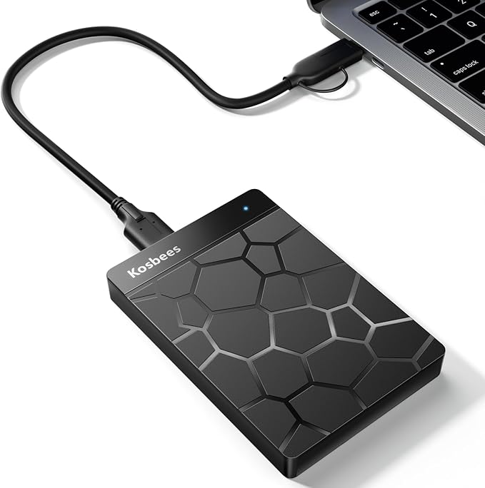 1 TB External Hard Drives,Portable Hard Drive for Windows,Ultra Slim External HDD Store Compatible with PC, MAC,Laptop,PS4, Xbox one, Xbox 360;Plug and Play Ready