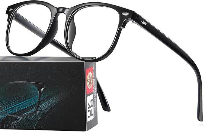 Okany Blue Light Blocking Glasses for Women Men Woman Black Computer Screen Filter Gaming Glasses Womens Mens 99.9% Blue Light Blocker Round Fashion Eye Glasses