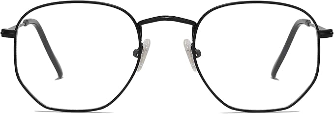 SOJOS Small Blue Light Blocking Glasses Hexagonal Eyeglasses Frame Anti Blue Ray Glasses One and Only SJ5036