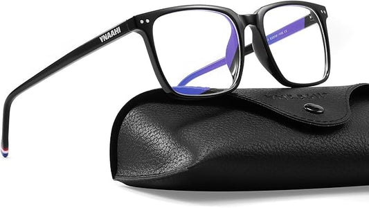 Blue Light Glasses for Men Women, 99% Blue Light Blocker, UV Protection. Ideal for Computer Use, Gaming, Reading.