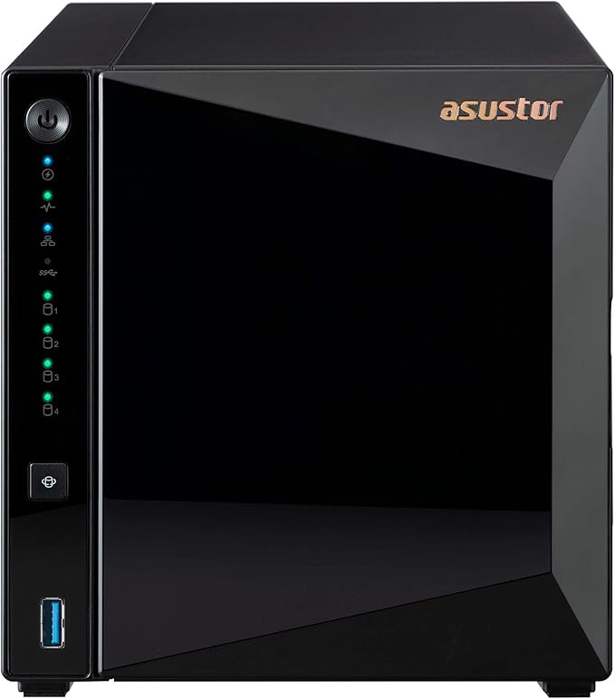 Asustor AS3304T 4 Bay NAS Quad-Core CPU, 2.5Gbe Port, 2GB DDR4 + 24TB HDD (Four 6TB HDD Included)