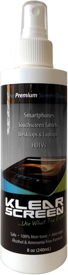 Premium Cleaner Spray One 8oz Bottles TV Screen Cleaner, Computer Screen Cleaner Phone, Ipad, Made in The USA