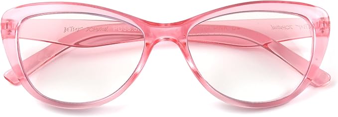 Betsey Johnson womens Yara Glasses Blue Light Glasses, Crystal Pink, 40mm US