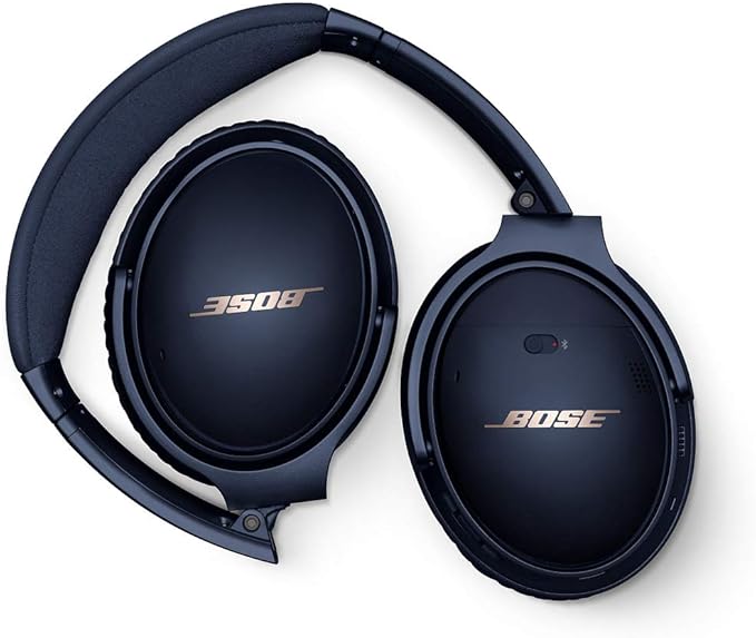 Bose QuietComfort 35 (Series II) Wireless Headphones, Noise Cancelling, with Alexa voice control – Triple Midnight (Renewed)