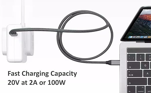 USB C to USB C High Speed Data Transfer, Video, Display, Monitor, Docking Station Cable for MacBook, Laptop, PC, HP, MNN, KYY, ARZOPA, InnoView, UPERFECT, c-Force, ReHisk, ViewSonic, VisionOwl & More