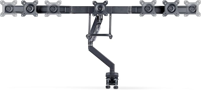 StarTech.com Desk Mount Triple Monitor Arm w/Crossbar for Up to Three 27in Screens, VESA 75x75/100x100, Tool-Less Arm Adjustments