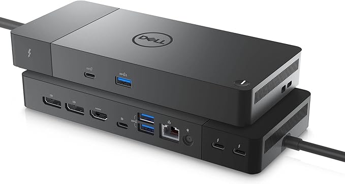 Dell Thunderbolt Dock WD22TB4: Modular Thunderbolt 4 Dock with A Future-Ready Design + ZoomSpeed HDMI Cable + ZoomSpeed DisplayPort Cable + ZS Ethernet Cable - Docking Station Bundle