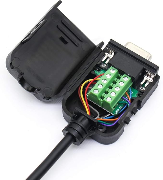 28 AWG 9/C CMP Plenum Rated Double Shielded Security RS232 Data Cable - 16 Feet - Use for DB9 Serial Adapters