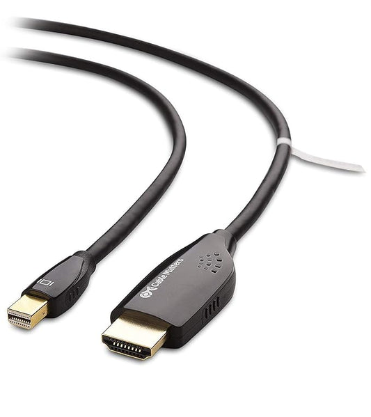 Cable Matters Mini DisplayPort to HDTV Cable in Black 10 Feet - Thunderbolt and Thunderbolt 2 Port Compatible