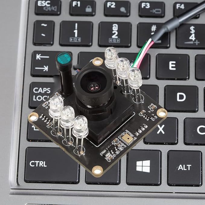 Arducam 1080P Day & Night Vision USB Camera for Computer, 2MP Automatic IR-Cut Switching All-Day Image USB2.0 Webcam Board with IR LEDs for Windows, Linux, Android and Mac OS