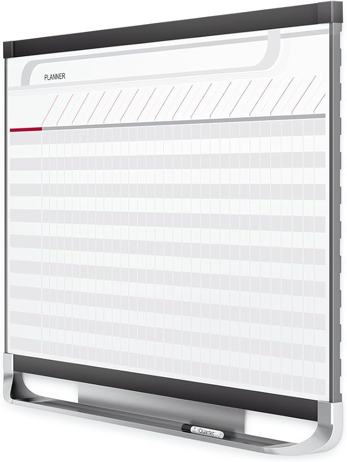 Quartet Prestige 2 Magnetic Total Erase Project Planner, 3 x 2 Feet Board with 16 Row/29 Column Chart (PP32P2)