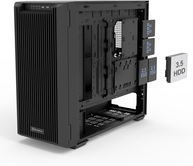 Silverstone Technology CS383 8-Bay hot-swappable high Performance Full Tower NAS Chassis, SST-CS383