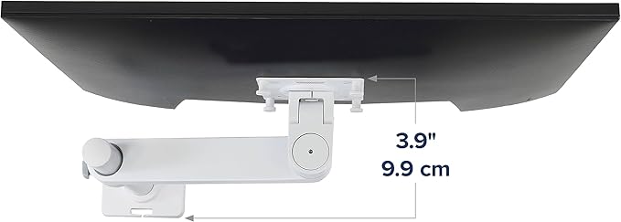 Ergotron – NX Single Monitor Arm, VESA Desk Mount – for Monitors Up to 34 Inches, 0 to 18 lbs – White