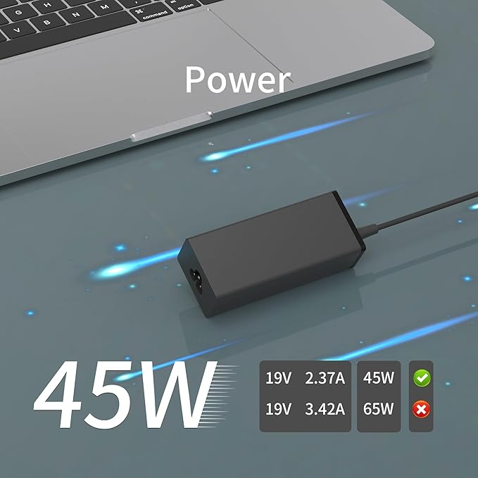 45W Laptop Charger for Acer Aspire 1 3 5 N20C5 N23C3 N20C4 N19H2 A315-24P-R7VH A515-45-R74Z A515-46 A315-23 A315-24P A515-56 ADP-45FE F PA-1450-26 Small Pin 3.0 * 1.1mm AC Adapter Laptop Power