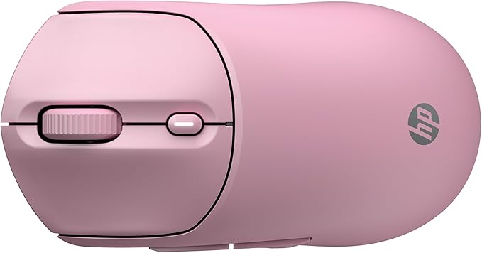 HP 400 Quiet Wireless Mouse, Dual Bluetooth & 2.4GHz, Soft Silicone, Quiet Clicks, Microsoft Wheel, 24-Month Battery, 6000 DPI, Ambidextrous, Eco-Friendly Design, Multi-OS, Pink